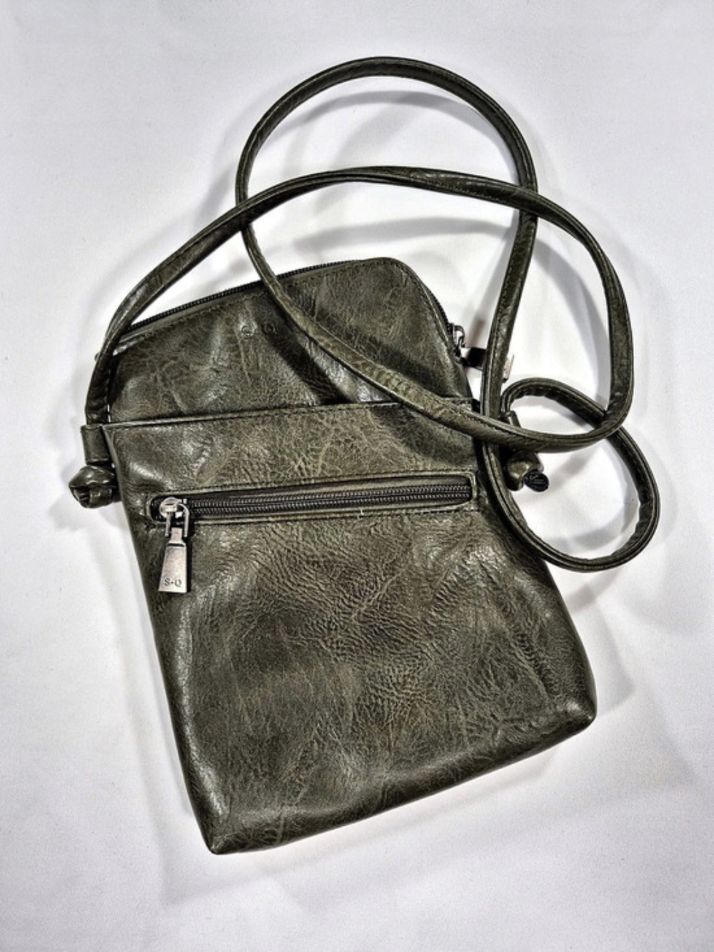 S & Q Vegan Leather Crossbody Bag